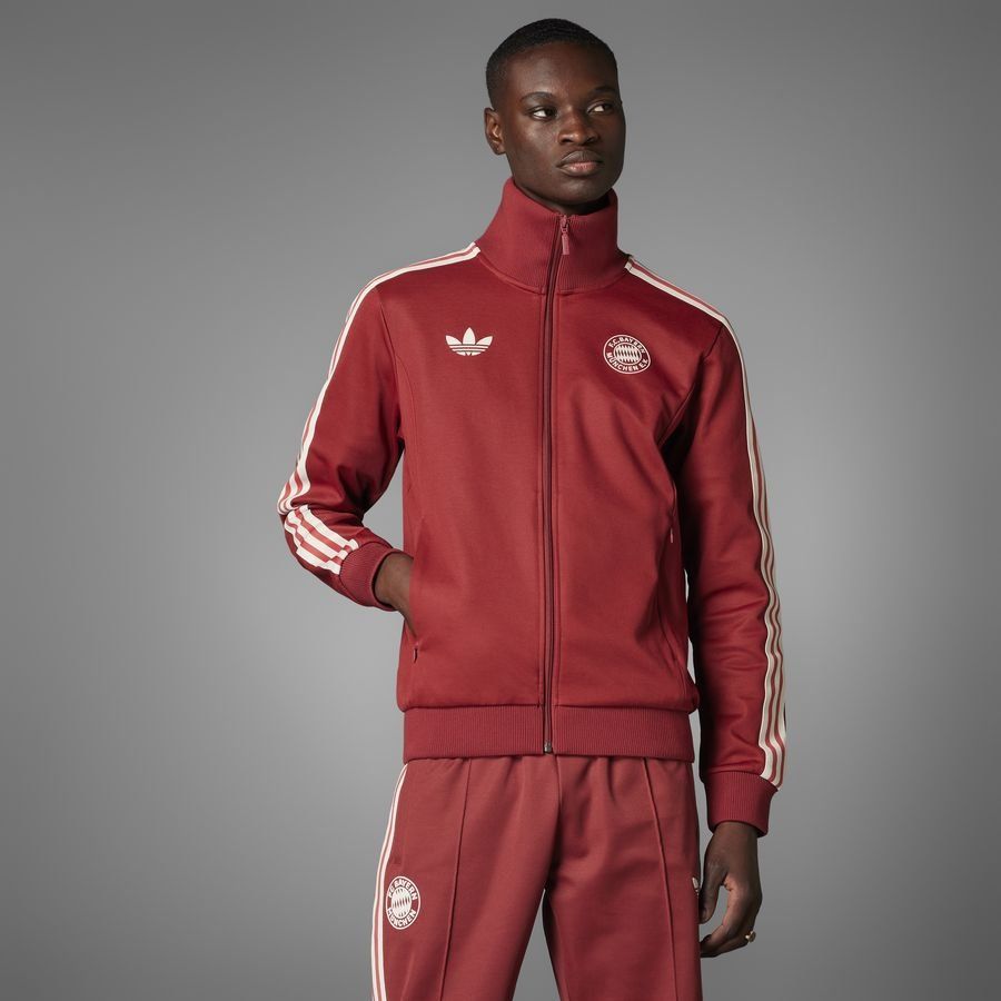 Bayern München Track Top OG Beckenbauer - Mystery Red - Men's-SoccerKits Hub | Buy Soccer Jerseys Online